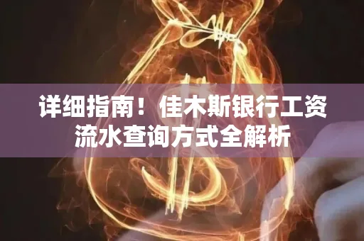 详细指南!佳木斯银行工资流水查询方式全解析